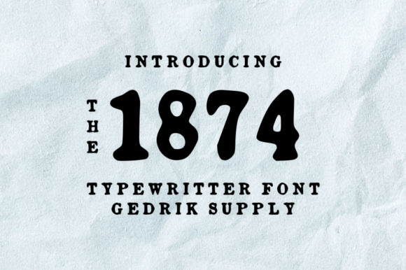 1874 Font for Vintage-Inspired Branding Projects