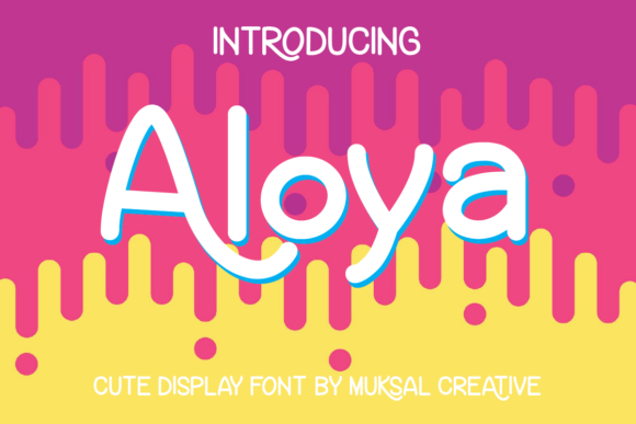 Aloya: A Friendly Display Font for Editorial Design