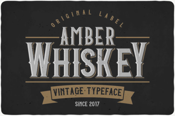 Amber Whiskey Font for Professional Branding
