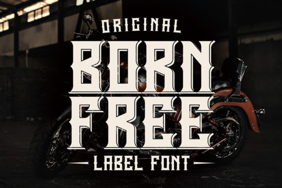 Born Free Display Font for Web Design