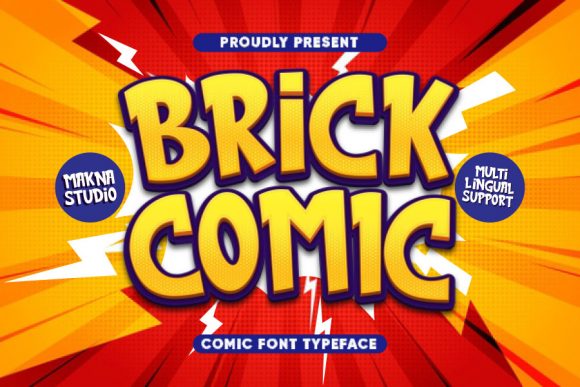 Brick Comic: A Display Font for Bold Visual Statements