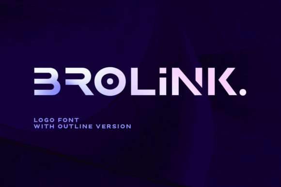 Brolink: A Modern Display Font for Digital Creativity