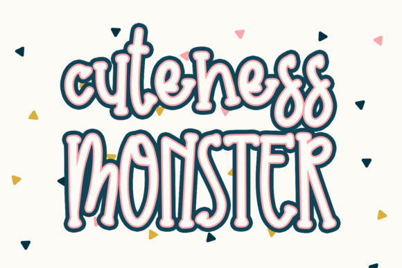 Cuteness Monster: A Quirky Display Font for Creative Projects
