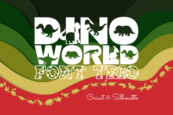Dino World Trio Font Review for Branding Projects
