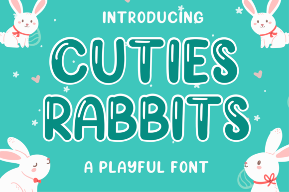 Exploring Cuties Rabbits: A Playful Display Font for Modern Publishing