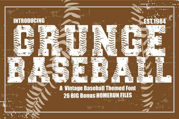 Grunge Baseball Font Review for Editorial Design