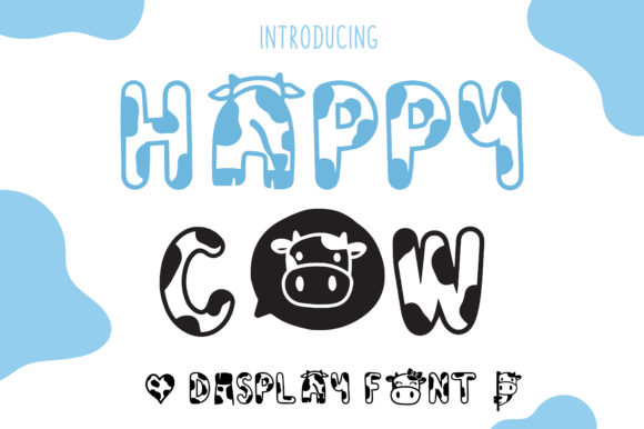Happy Cow Font for Business Branding and Design