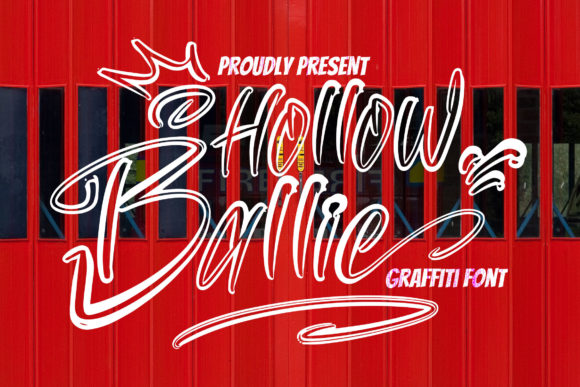 Hollow Ballie: A Graffiti-Styled Font for Creative Makers