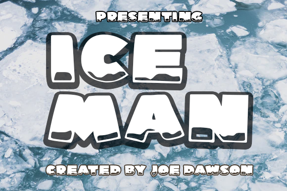 Ice Man Font for Web Design: A Playful Display Typeface