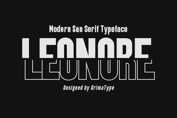 Leonore: A Cool and Modern Display Font for Bold Branding