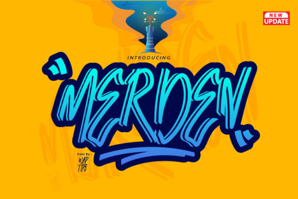 Merden Graffiti: A Bold Display Font for Modern Web Projects