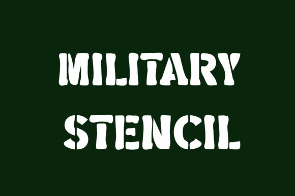 Military Stencil: A Bold Display Font for Web Projects