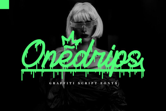 Onedrips: A Dripping Display Font for Creative Makers