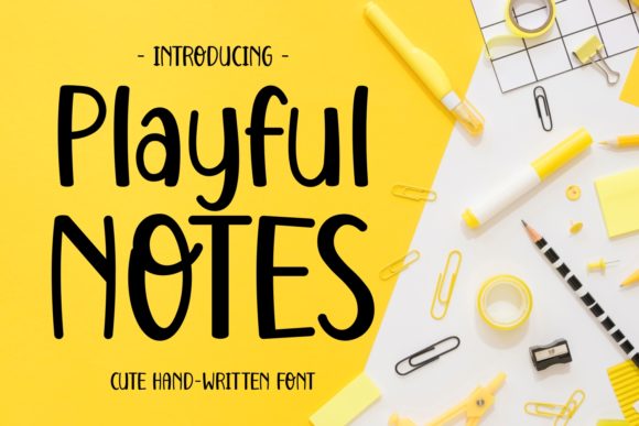 Playful Notes Font for Vibrant Visual Communication