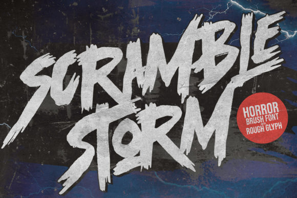 Scramble Storm Font for Bold Visual Impact