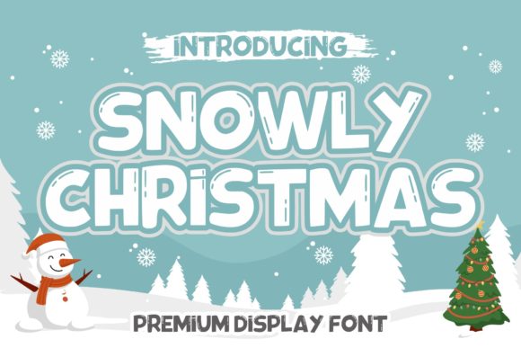 Snowly Christmas Font for Festive Editorial Design