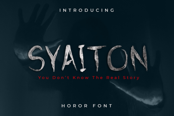 Syaiton: A Creepy Display Font for Bold Branding