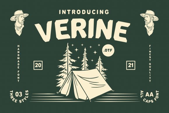 Verine: The Vintage Display Font That Boosts Campaign Impact