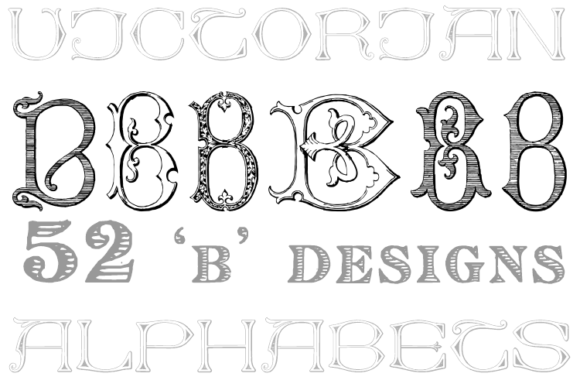 Victorian Alphabets B Font for Web Design